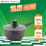 Chảo có nắp nhôm đúc - Size 18cm Kangaroo KG217 - Hàng chính hãng