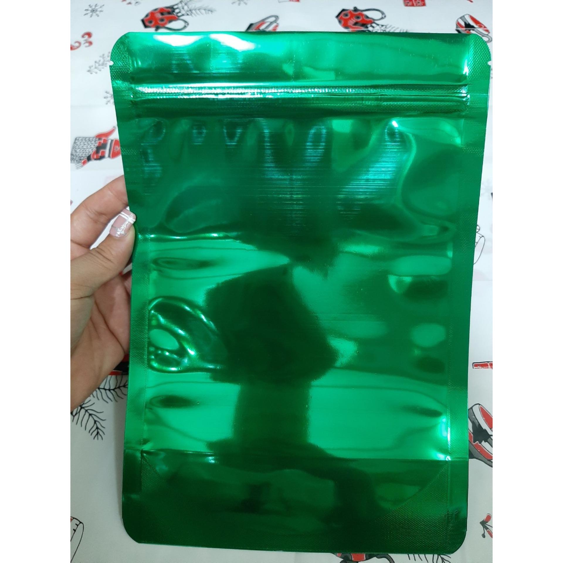 Túi zip màu xanh lá cây- túi zipper màu - túi zipper đáy đứng màu xanh lá