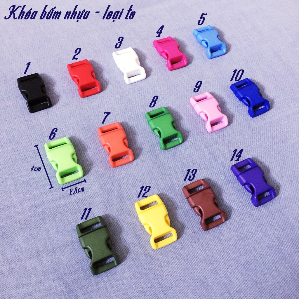 Khóa Paracord Nhựa Làm Vòng Tay Sinh Tồn - Loại To