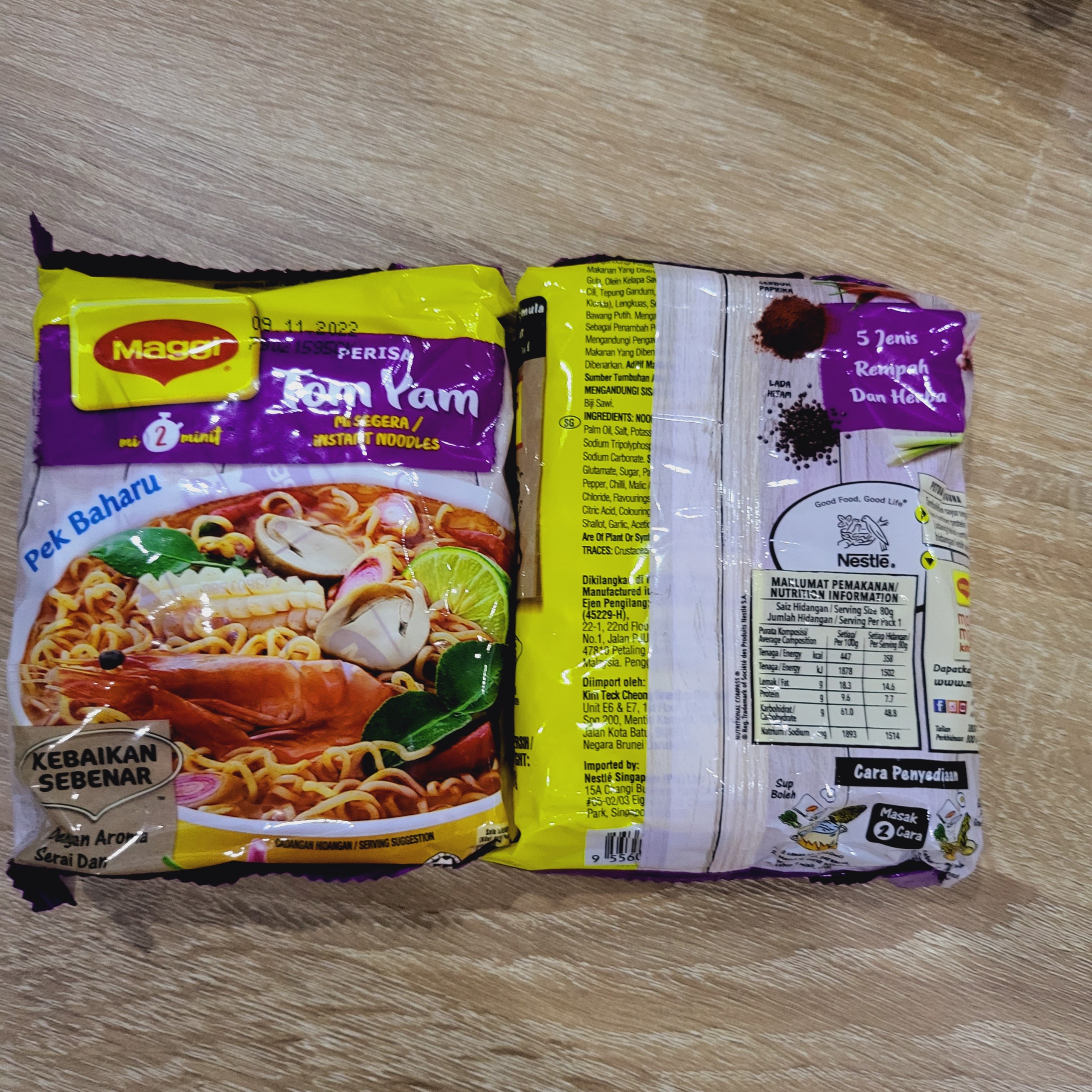 Mì gói maggi tom yum malaysia