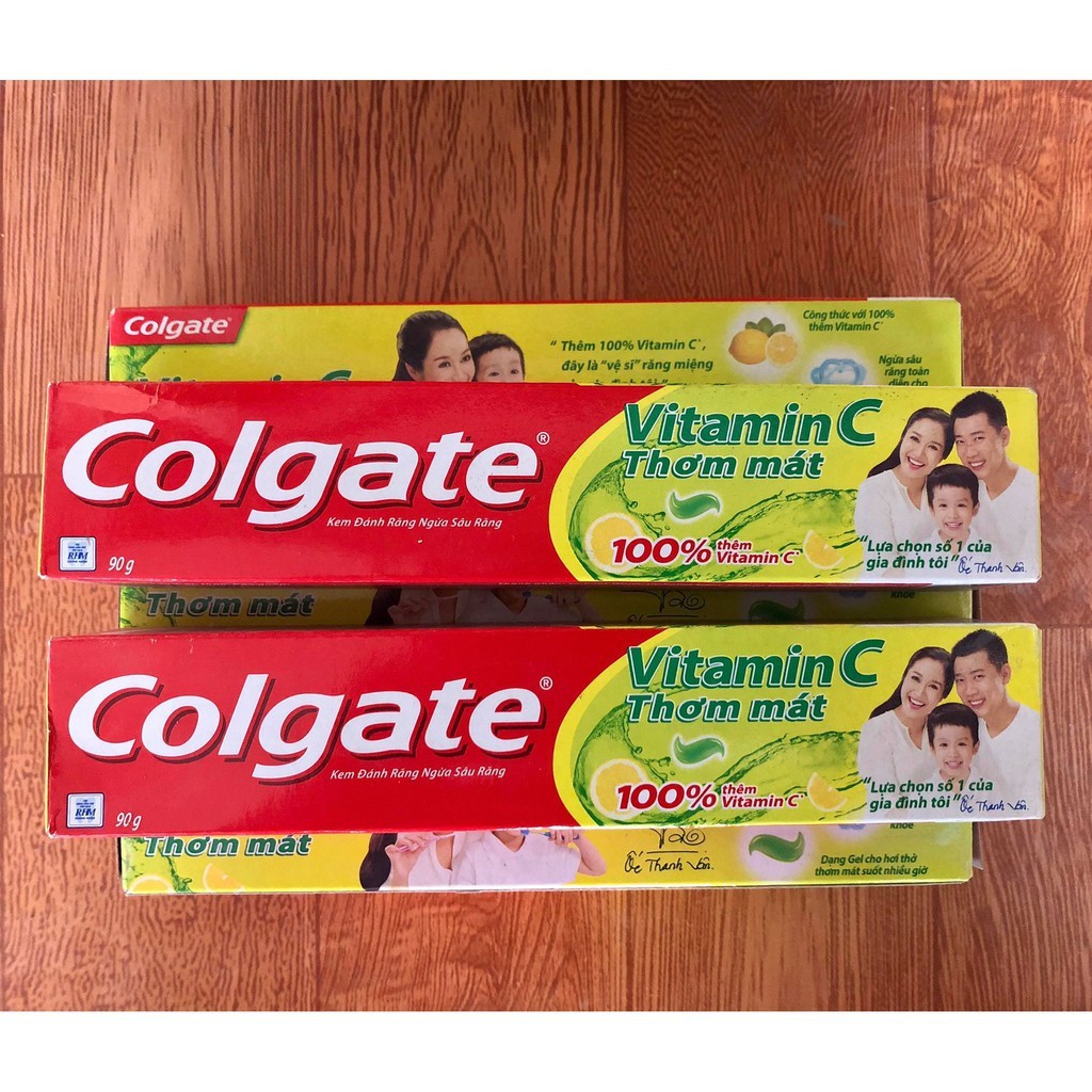 Kem đánh ngừa sâu răng Colgate Vitamin C thơm mát 90g