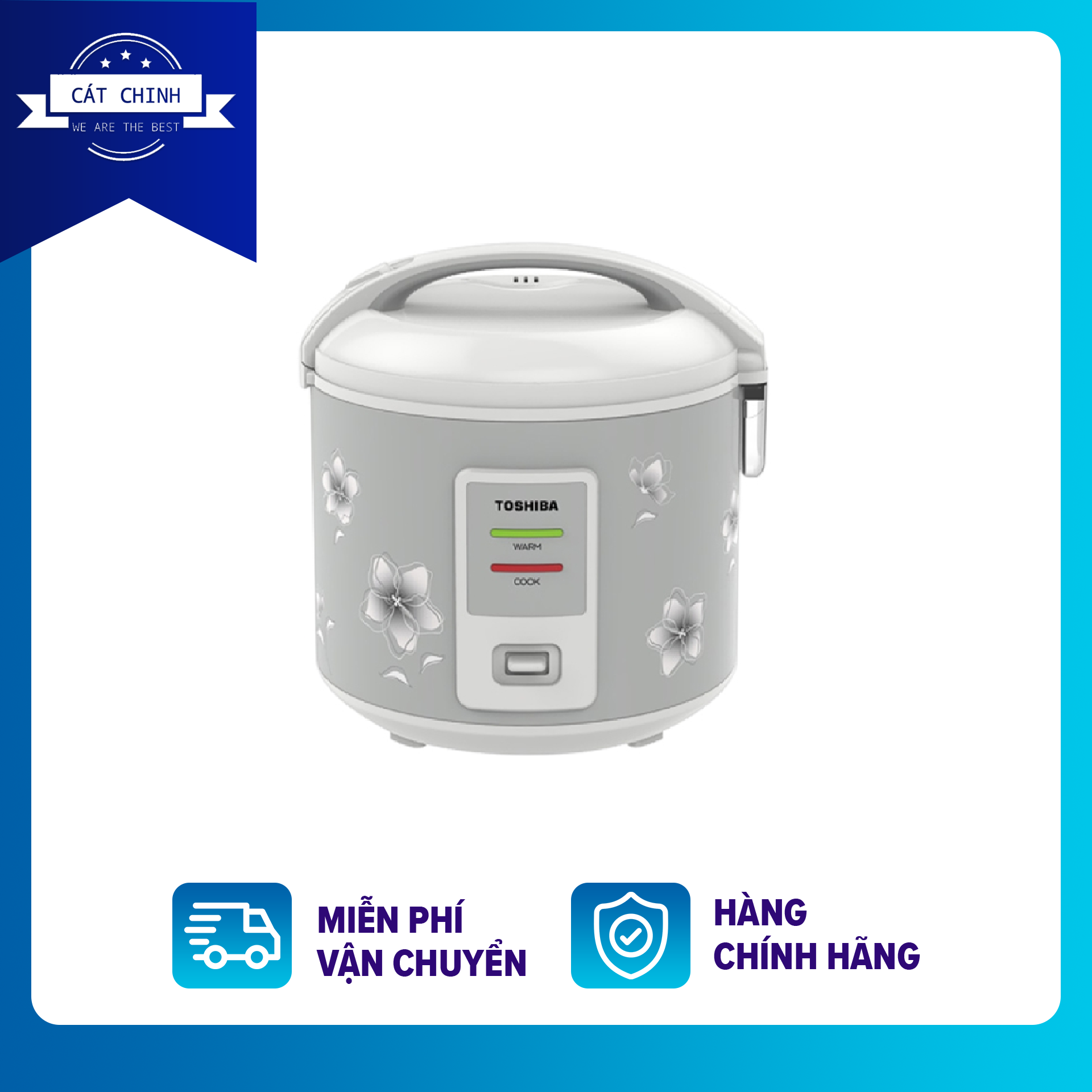 Nồi cơm điện Toshiba RC-18JFM(H)VN Dung tích : 1.8 lít Công suất : 700W Mâm nhiệt Công nghệ nhiệt 3D giúp cơm chín đều Chế độ 3 trong 1 tiện lợi: nấu, hấp, giữ ấm Cụm thoát nước chống tràn, giữ ẩm tốt- Bảo hành 12 tháng