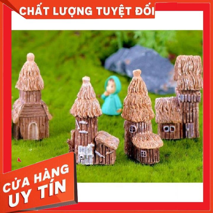 Nhà rơm phụ kiện trang trí tiểu cảnh