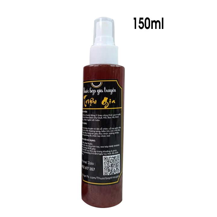 Chai Xịt Xoa Bóp Gia Truyền Triệu Gia – Hỗ Trợ Phục Hồi Chấn Thương 150ml , 300ml