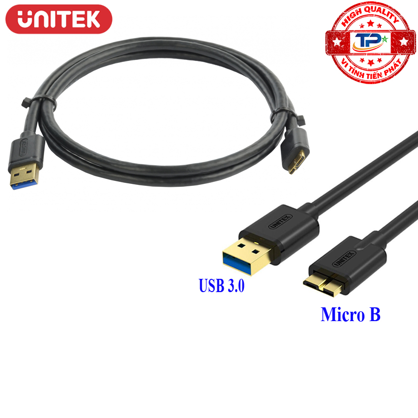Cáp hdd box usb 3.0 sang micro b unitek y-c461bbk / y-c461gbk