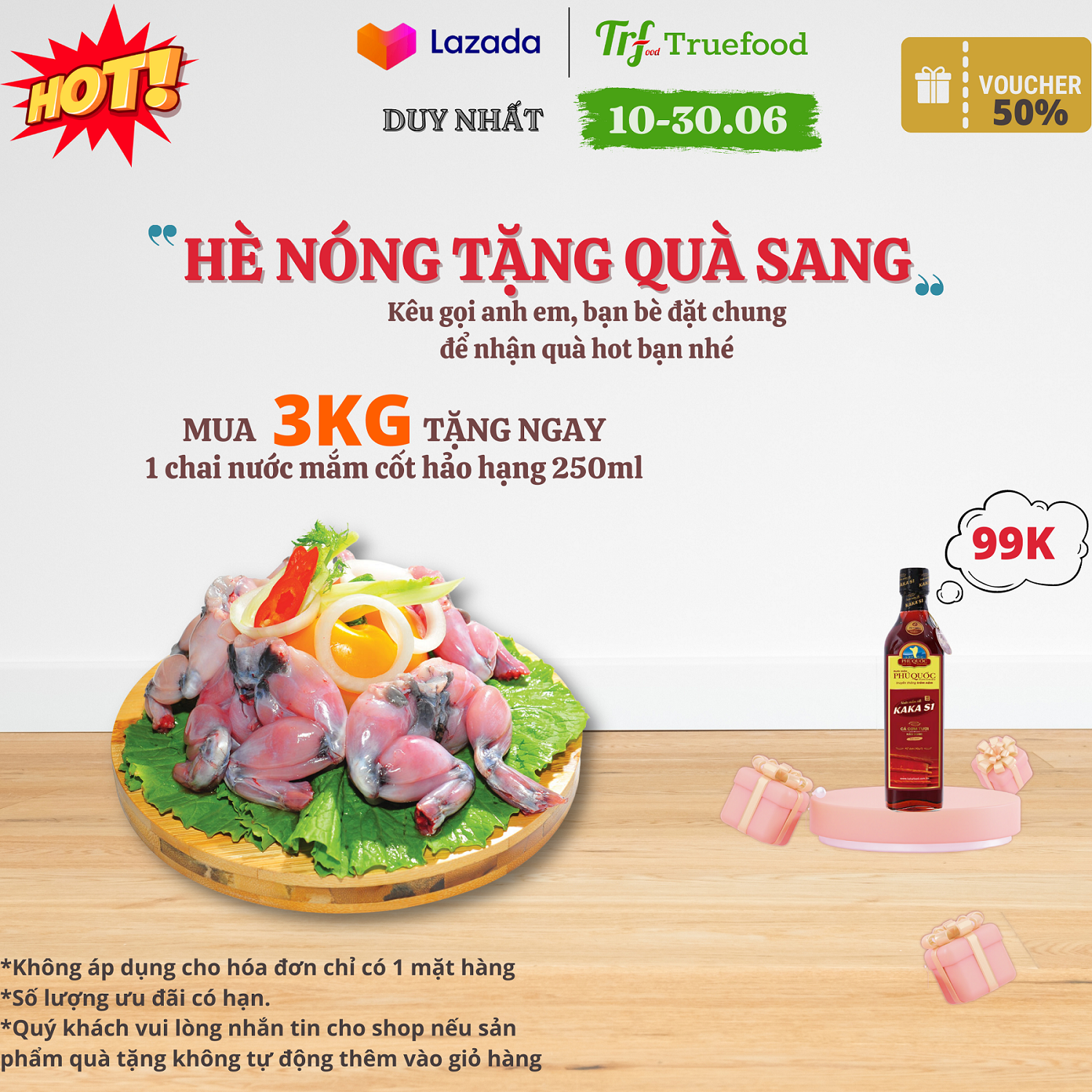 Đùi ếch 500g mua là tặng quà
