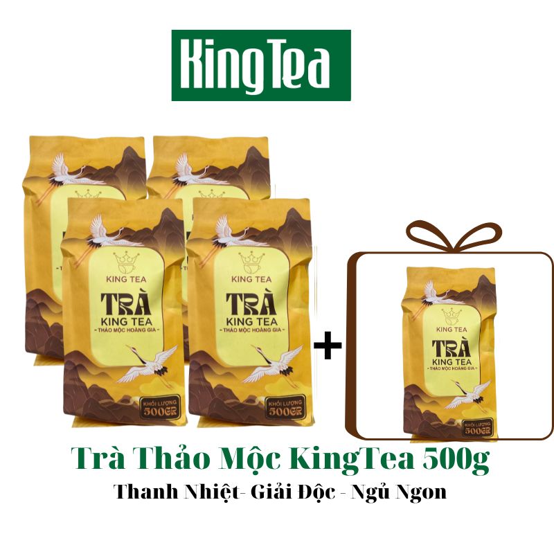 [4túi 500G Tặng 1 ] Trà Thảo Mộc KingTea 500g - Trà Thảo Mộc Giải Nhiệt - Hạn Chế Béo Phì - Giảm Mỡ Máu - Ngăn Ngừa Ung Thư