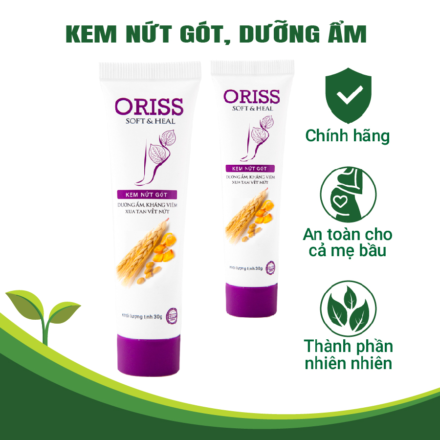Kem nứt gót, dưỡng da chân oriss soft and heal 30g