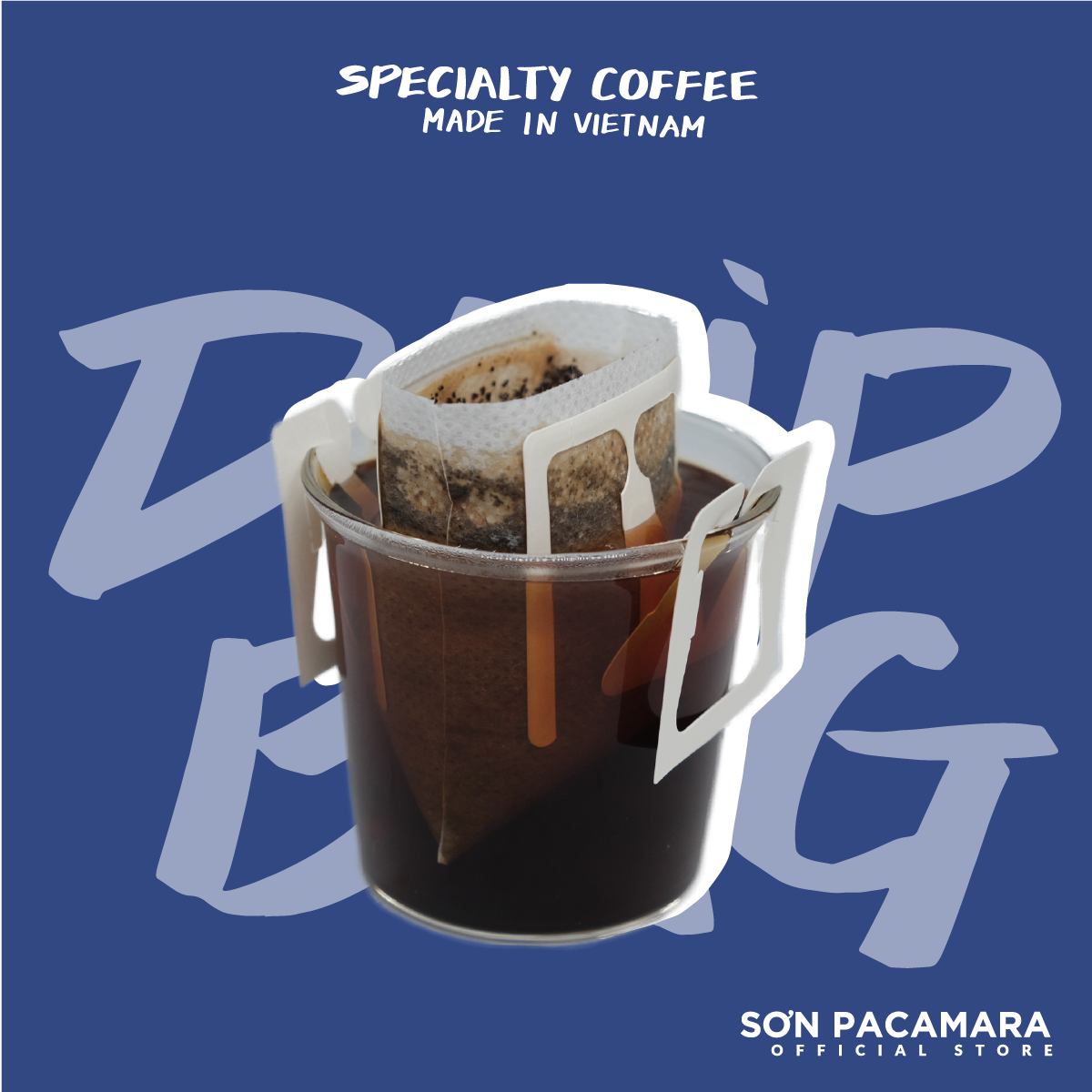 Cà Phê Phin Giấy Vị Đậm Truyền Thống (Túi 8 Gói) – Drip Bag Coffee – Phù Hợp Văn Phòng, Camping