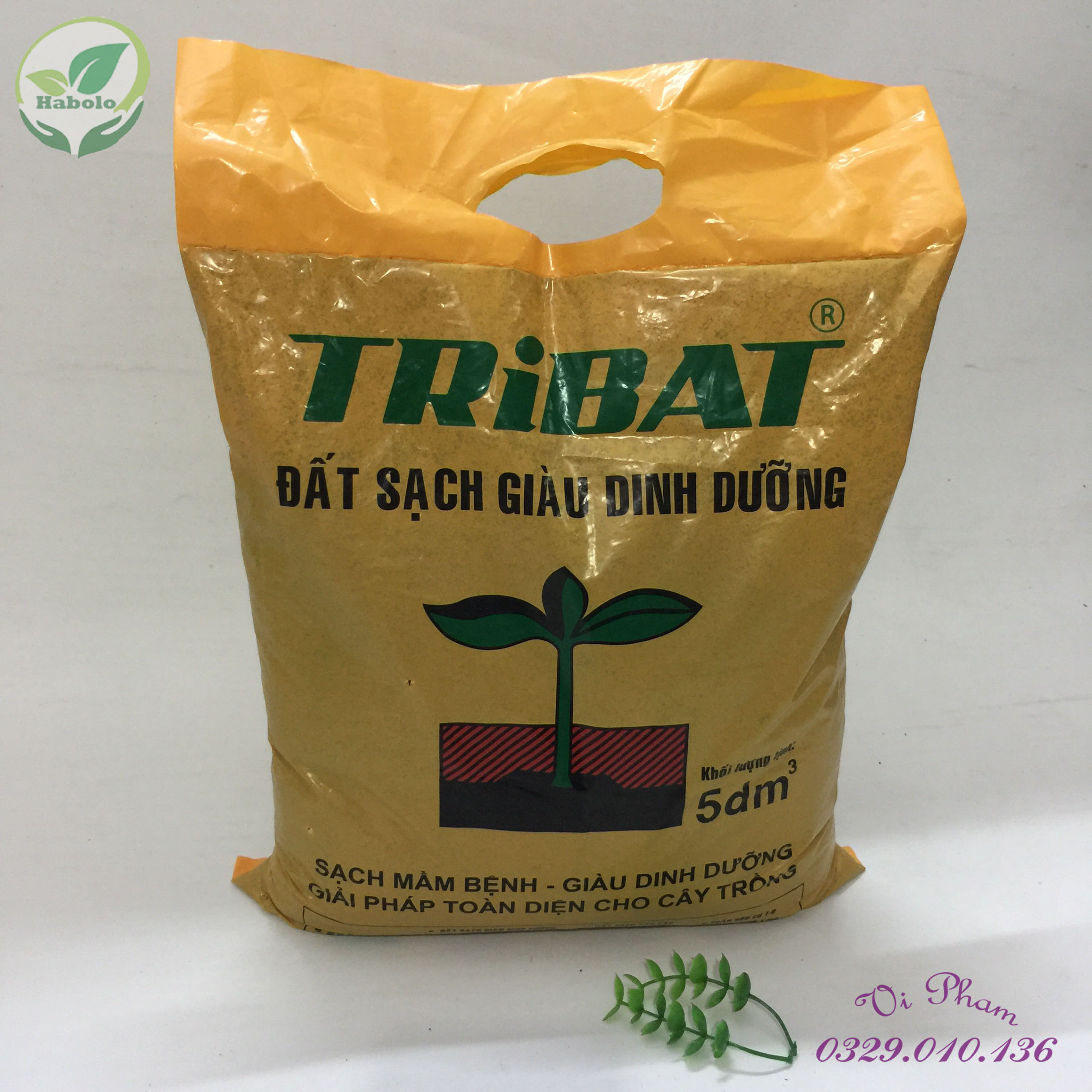 Đất trồng cây - Đất sạch trộn lẫn phân hưu cơ trồng cây đa dụng - bao 5dm3