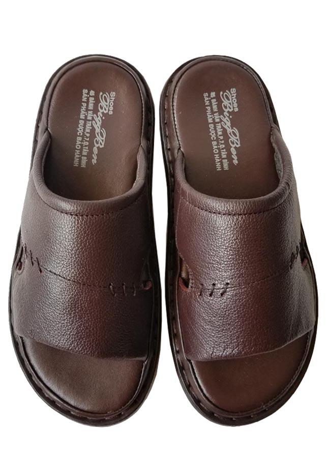 Dép nam bigben da bò thật cao cấp dn245