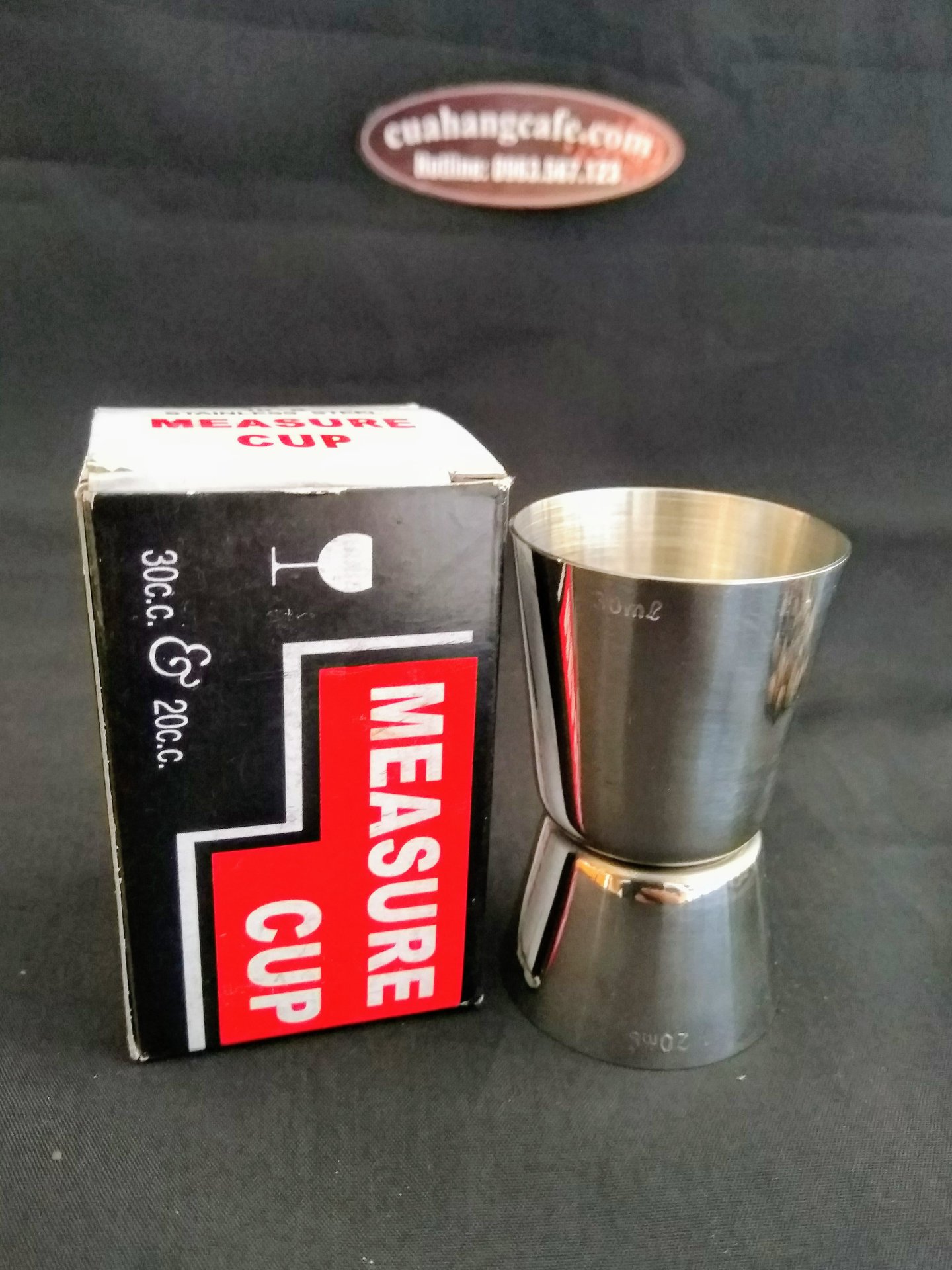 Cup định lượng inox 304 - đo lường 30 - 40  -50ml