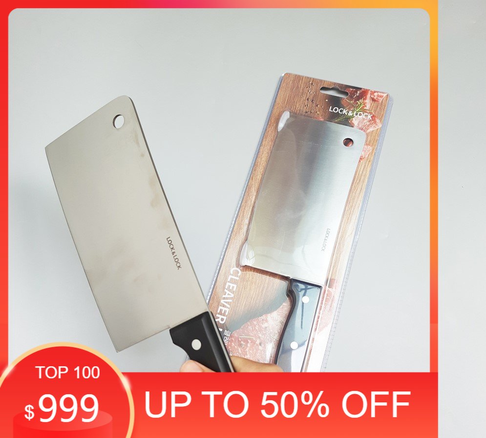 Dao chặt xương lock&lock ckk920 thép không gỉ 420j2 chắc chắn