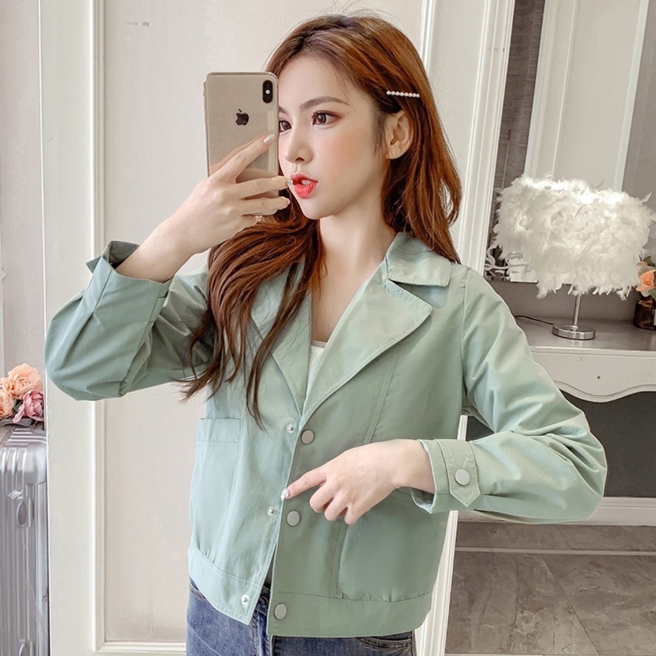 [HCM]ÁO KHOÁC VEST NỮ CHẤT KAKI PHOM CHUẨN CHO BẠN GÁI THÊM XINH
