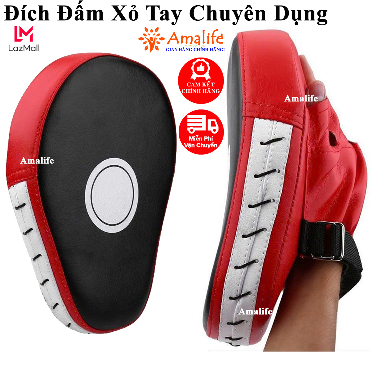Đích Đấm Boxing Pad Xỏ Tay Tập Võ Thuật Muay Thái MMA Đối Kháng Sparring Trainning Chuyên Nghiệp Hãng Amalife