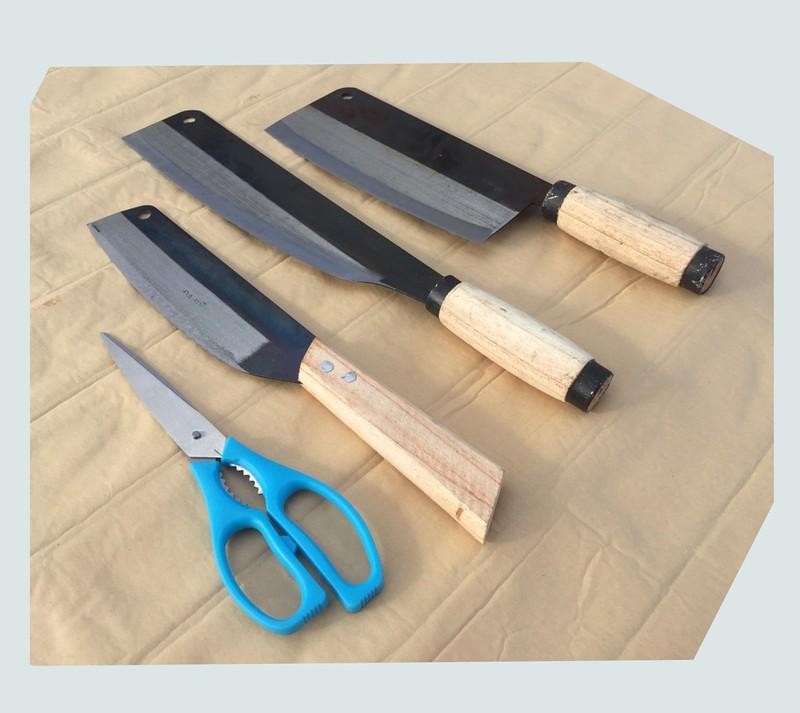 Bộ Dao Kéo Nhà Bếp ĐA SỸ - DS 04 món (69A79)
