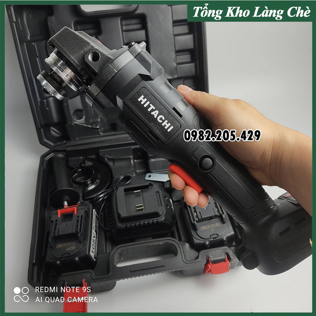 Thân máy mài Pin cầm tay lõi đồng không chổi than Hitachi dùng chung cho các loại pin 10Cell