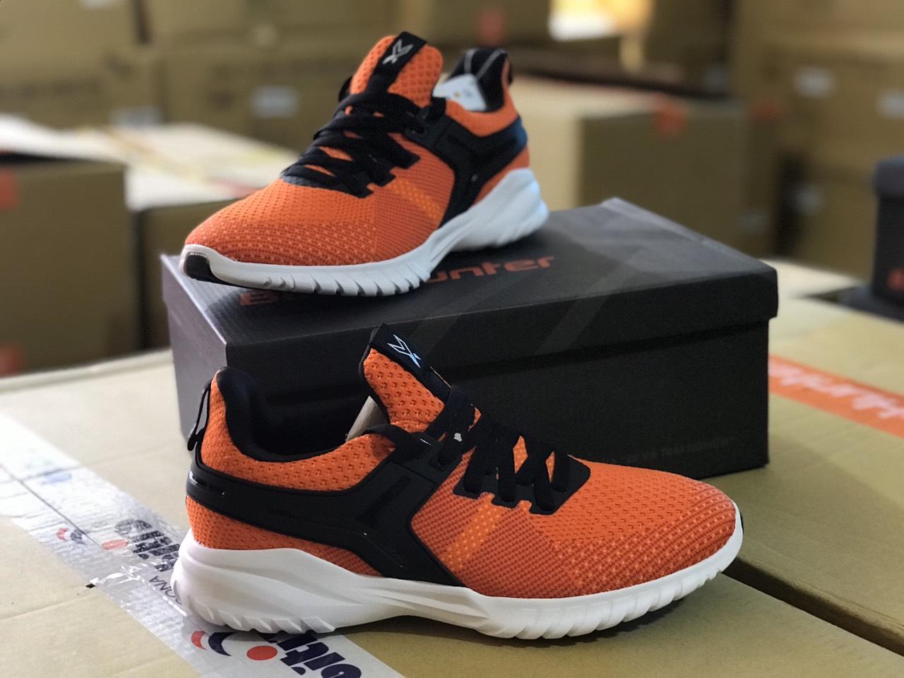 Giày Sneaker Cao Cấp Nam Bitis Hunter X 2K18 SUNRISE ORANGE, DSUH00100CAM (Cam), Tặng kèm tất khử mùi cao cấp