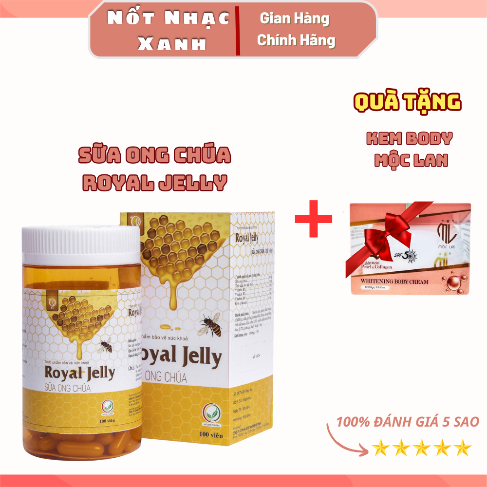 Viên sữa ong chúa Schon Royal Jelly Hộp 100 Viên + tặng kem body