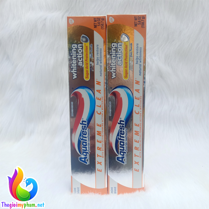 Combo 2 Kem Đánh Răng Aquafresh Extreme Clean Whitening Action 158.7g Mỹ