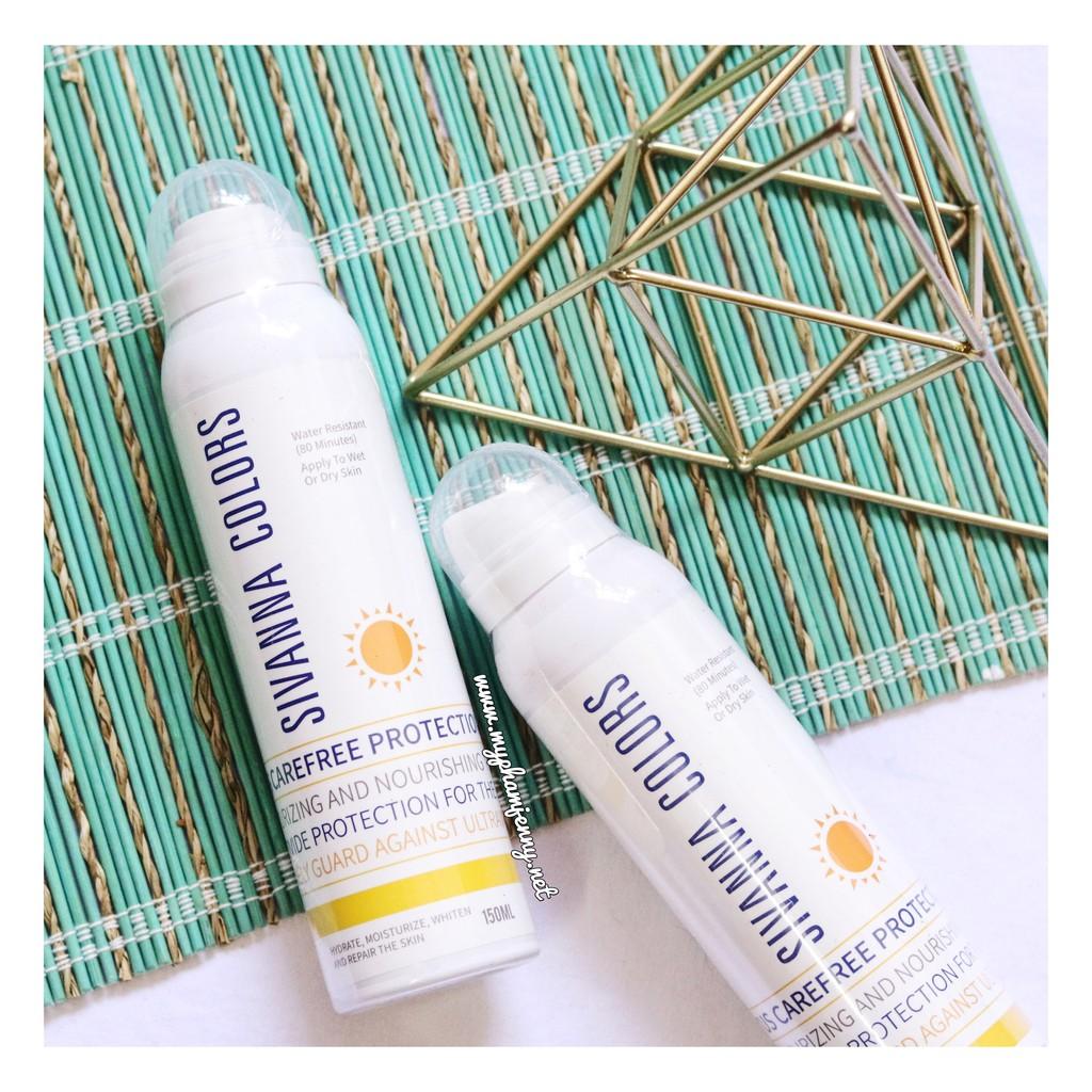 Xịt chống nắng sivanna colors 2in1