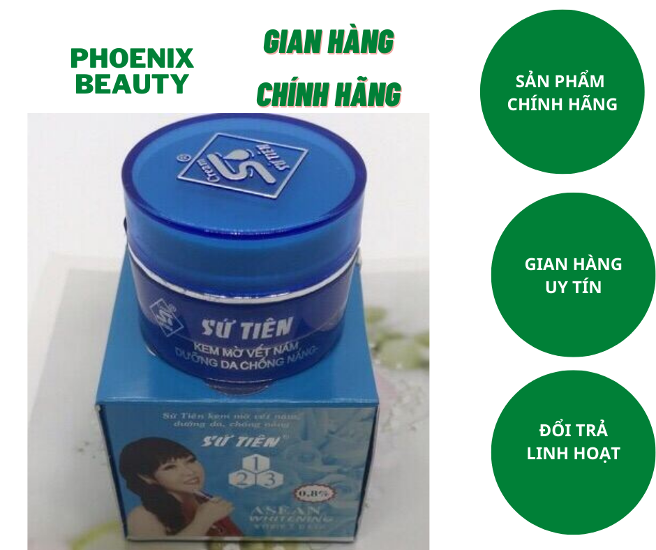 Kem sứ tiên xanh dương trắng da sạch nám