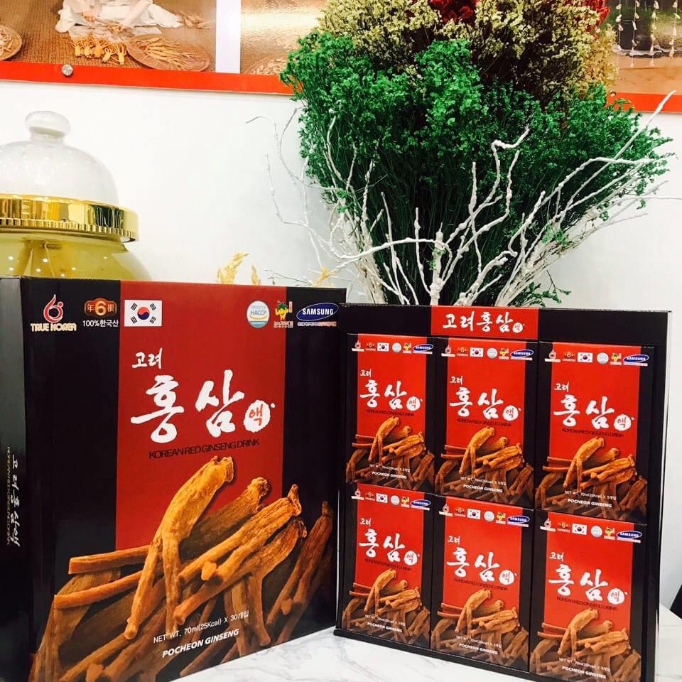 Nước hồng sâm Pochoen 30 gói x 70ml, sản phẩm cam kết đúng mô tả, chất lượng đảm bảo, bảo đảm an toàn đến sức khỏe sử dụng
