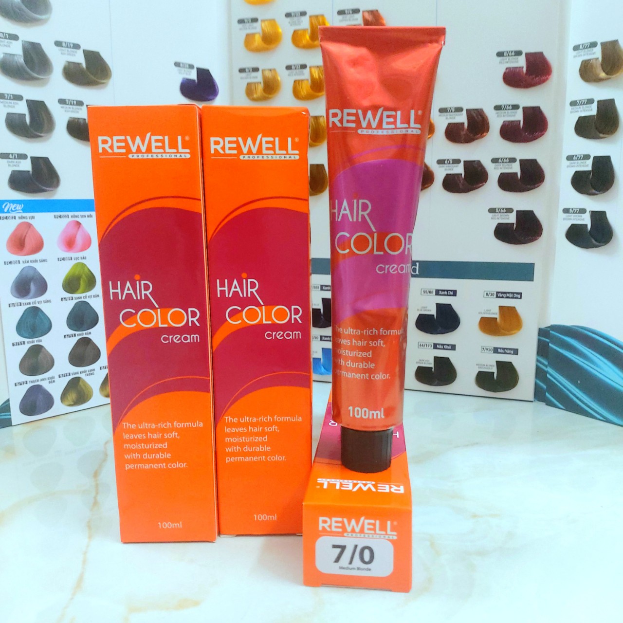 Thuốc nhuộm tóc rewell 100ml - đủ màu - không kèm oxy trợ nhuộm