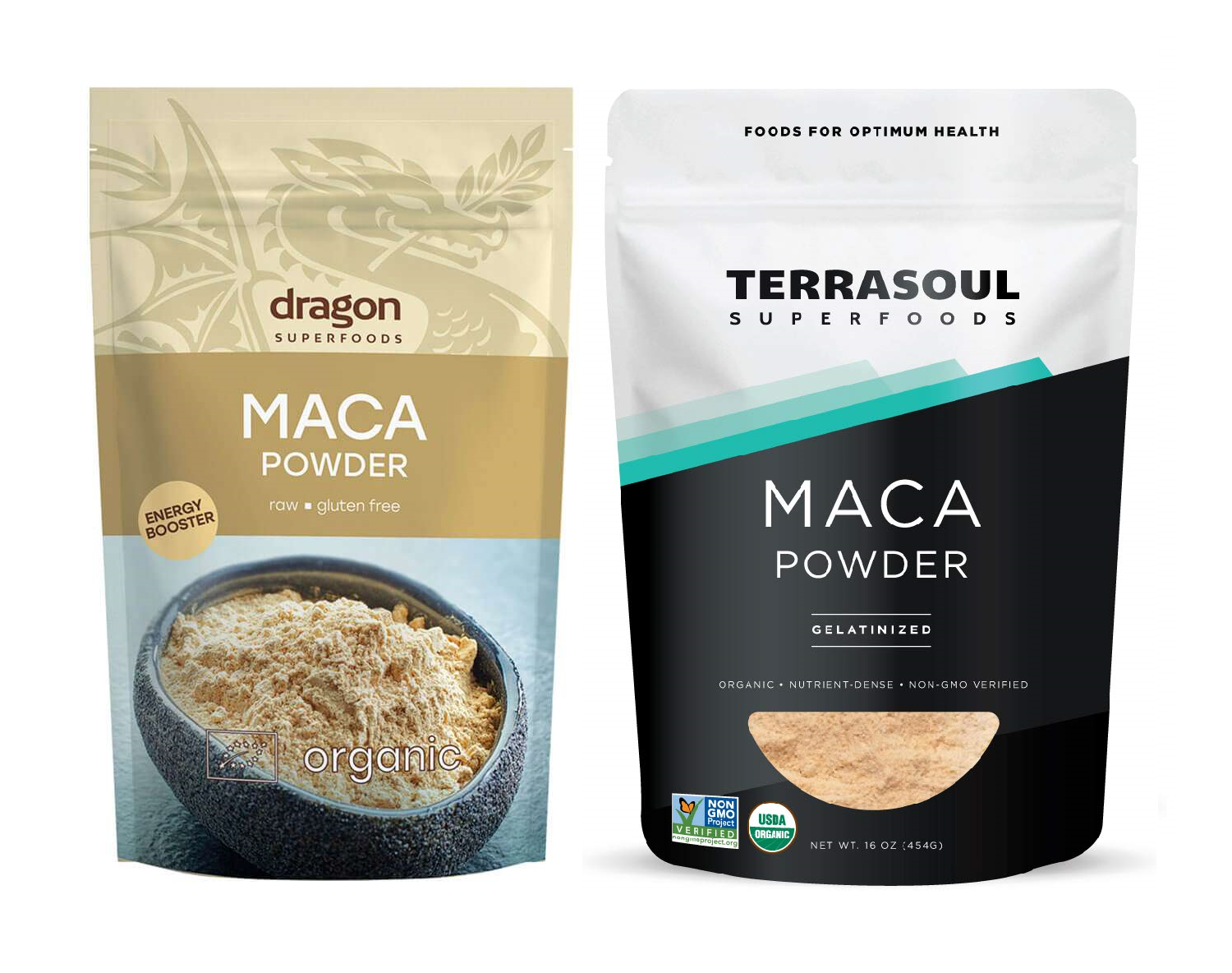 Bột nhân sâm Maca Peru hữu cơ Terrasoul/ Dragon Superfoods