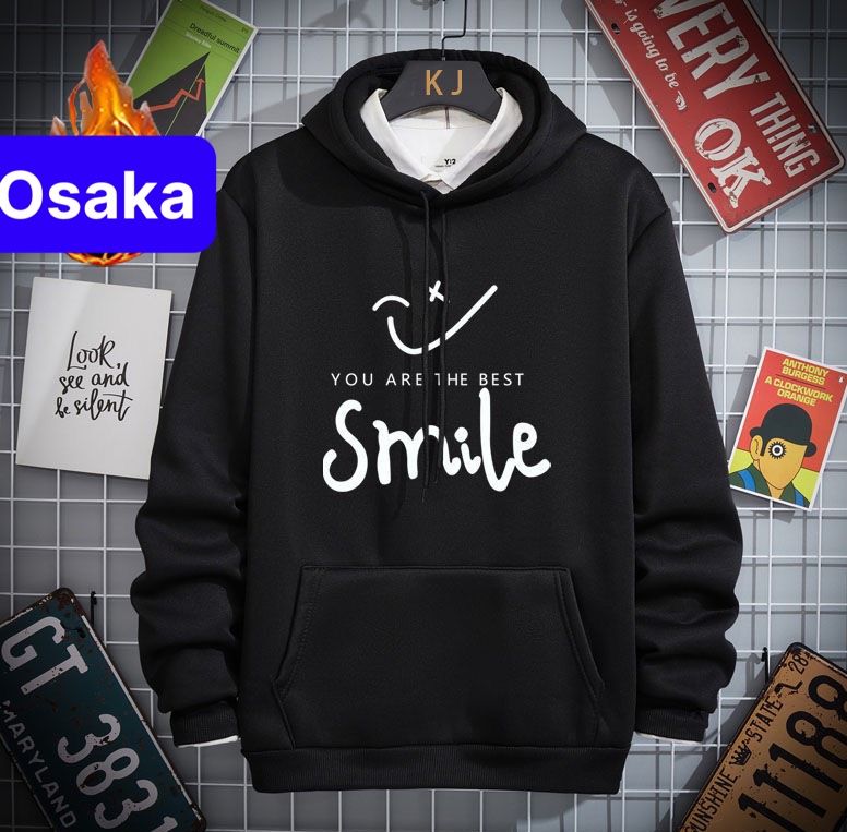 ÁO KHOÁC HOODIE NAM NỮ SMILE CHẤT NỈ DÀY PHOM FORM RỘNG CHỐNG NẮNG, NÓNG ĐÔNG HÈ PHONG CÁCH SÀNH ĐIỆU - OSAKA FASHION