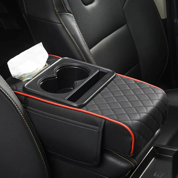  Đệm tỳ tay ô tô Mẫu Mới 4 trong 1 Chất liệu lõi cao su non bọc da PU cao cấp hộp đựng giấy đa năng 