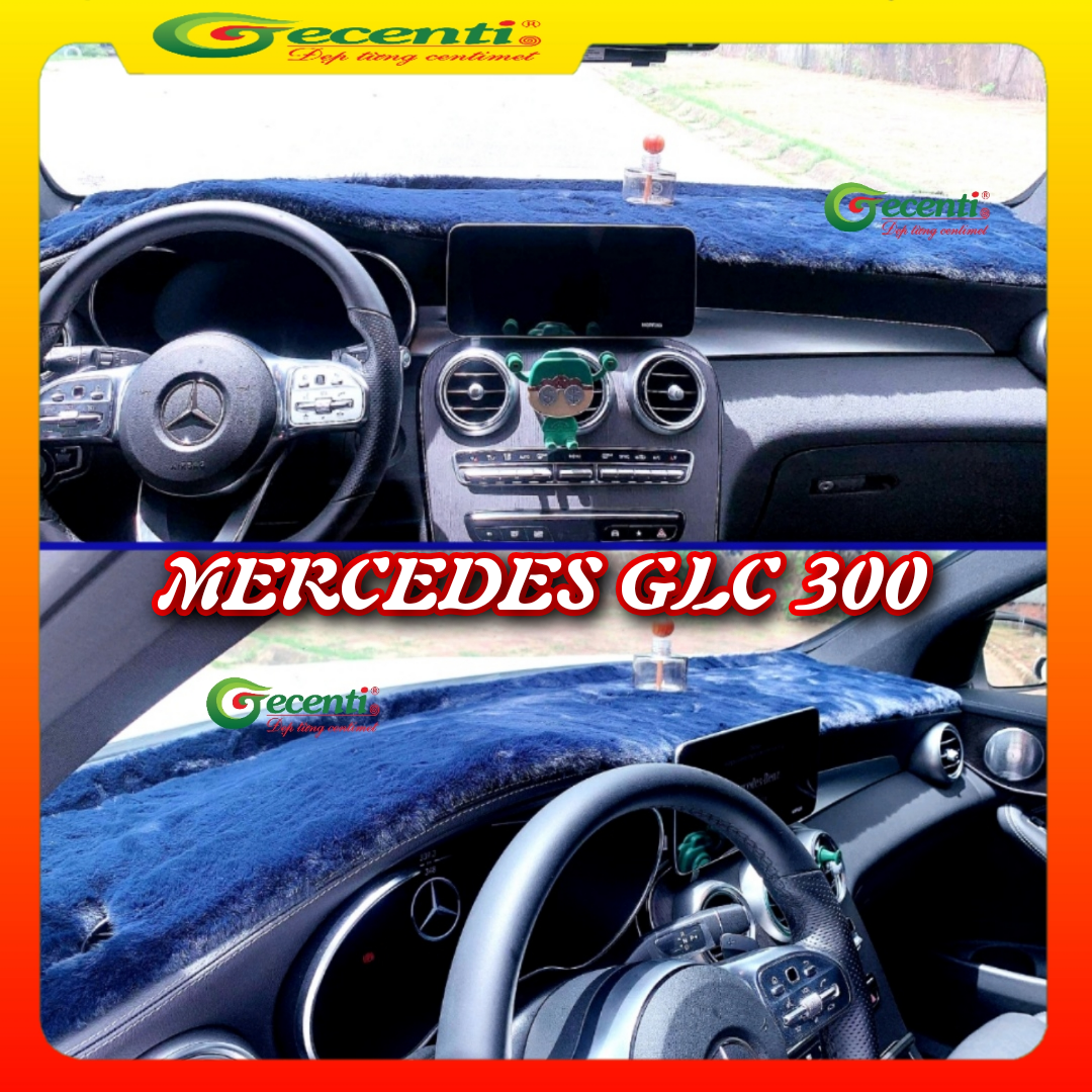 Thảm taplo lông thú cao cấp MERCEDES GLC 300-Thương hiệu GECENTI