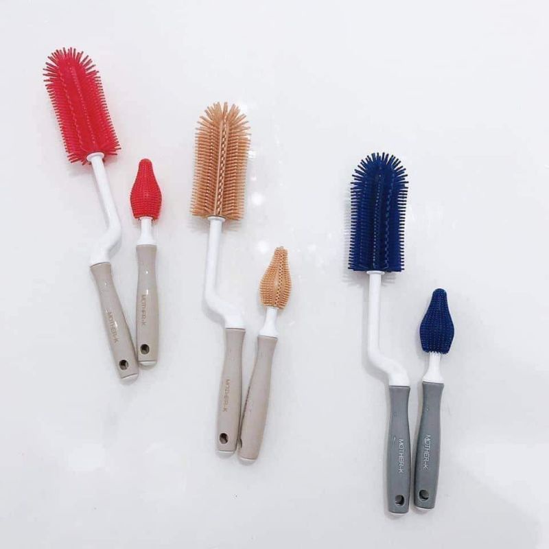 Bộ cọ silicon rửa bình Mother-K