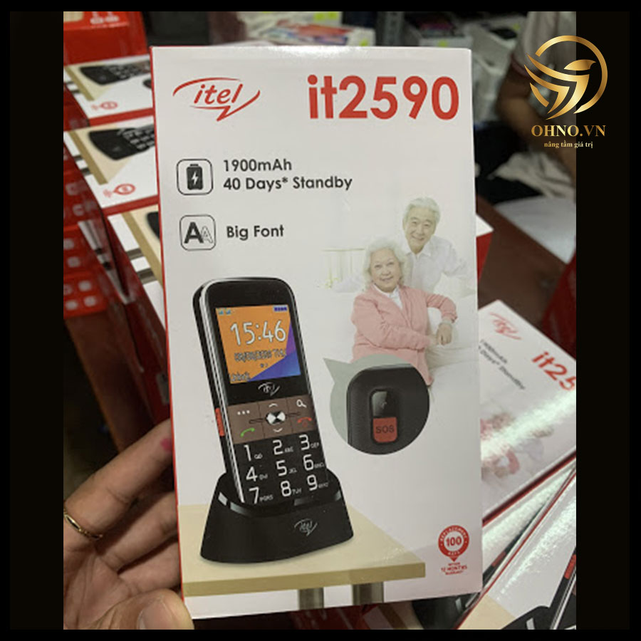 Điện Thoại Cho Người Già Nghe Gọi Itel IT2590 2590 Điện Thoại Pin Trâu Bàn Phím To Chính Hãng Đầy Đủ Pin Sạc Bảo Hành 24 Tháng - OHNO Việt Nam