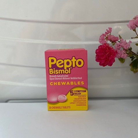 Mỹ - kẹo ngậm hỗ trợ Dạ Dày Pepto Bismol Vị Trái cây