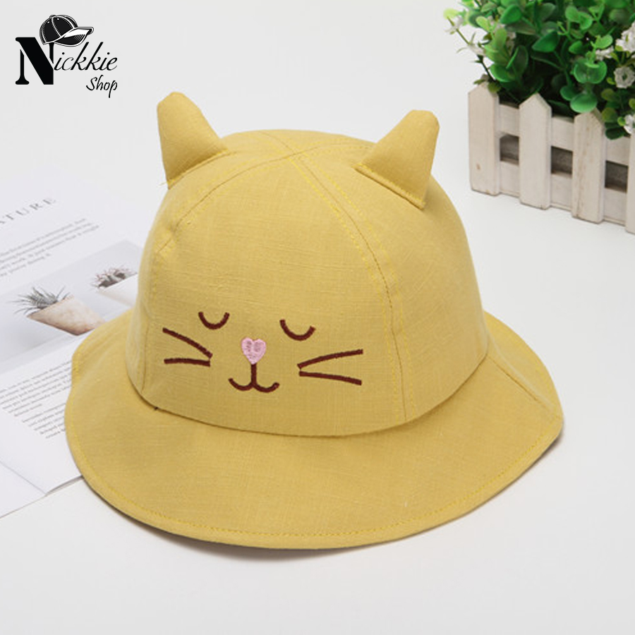 Mũ vành mèo cho bé từ 2 đến 5 tuổi