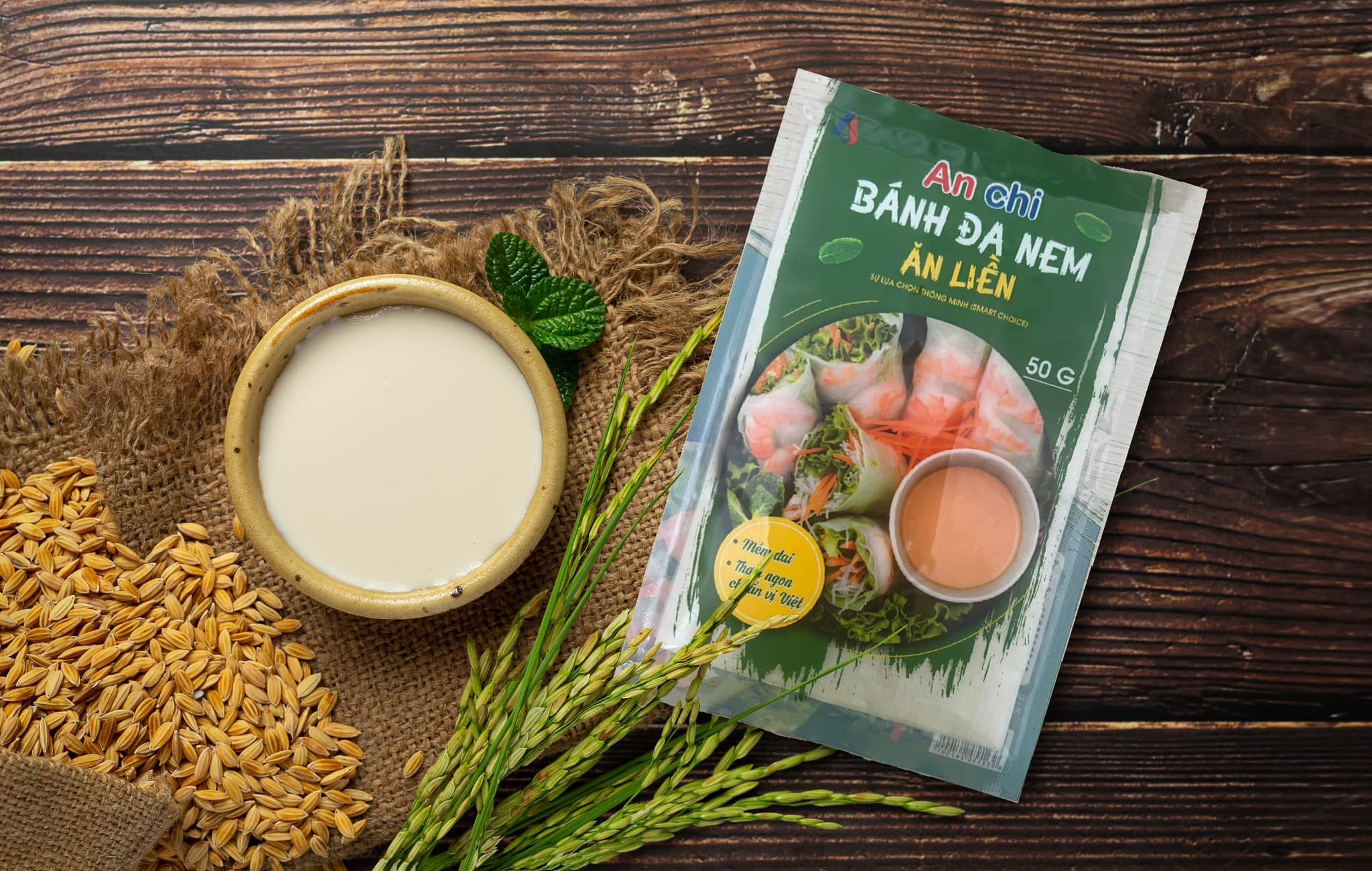 Bánh đa nem ăn liền An Chi 50g - Ăn sống, cuốn gỏi
