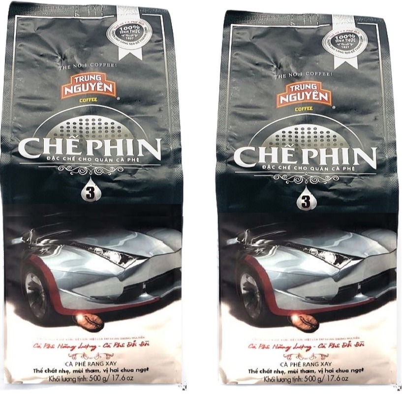 (Combo 2 Gói) Cà phê Trung Nguyên Chế Phin 3 - Bịch 500gam - Cà phê rang xay đặc chế cho Quán Cà Phê