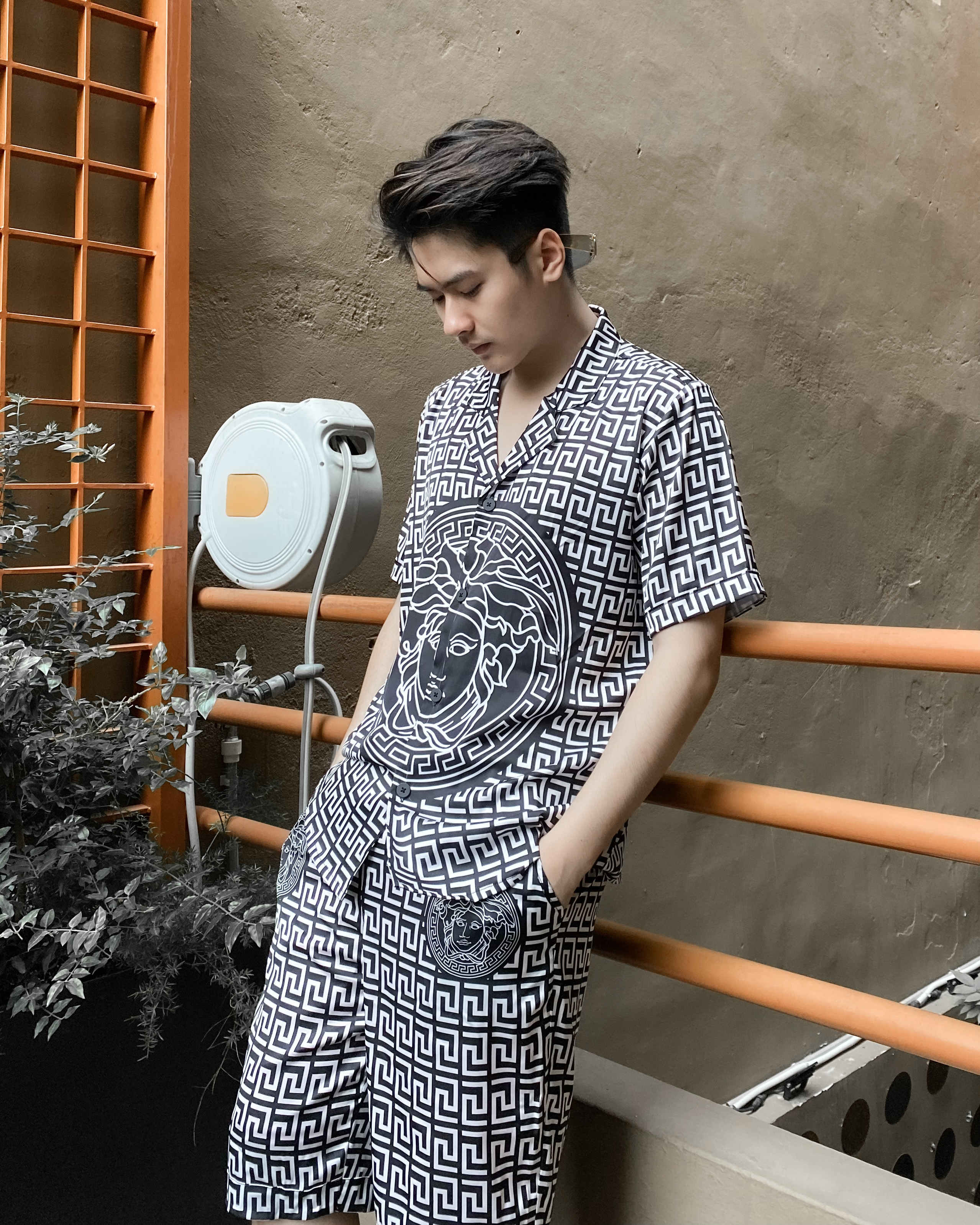 Bộ đồ ngủ Pijama lụa mát mịn, họa tiết tinh tế