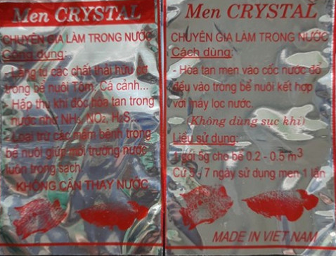 Men làm trong nước - Men Pha Lê làm trong nước bể cá cảnh, bể thủy sinhmai