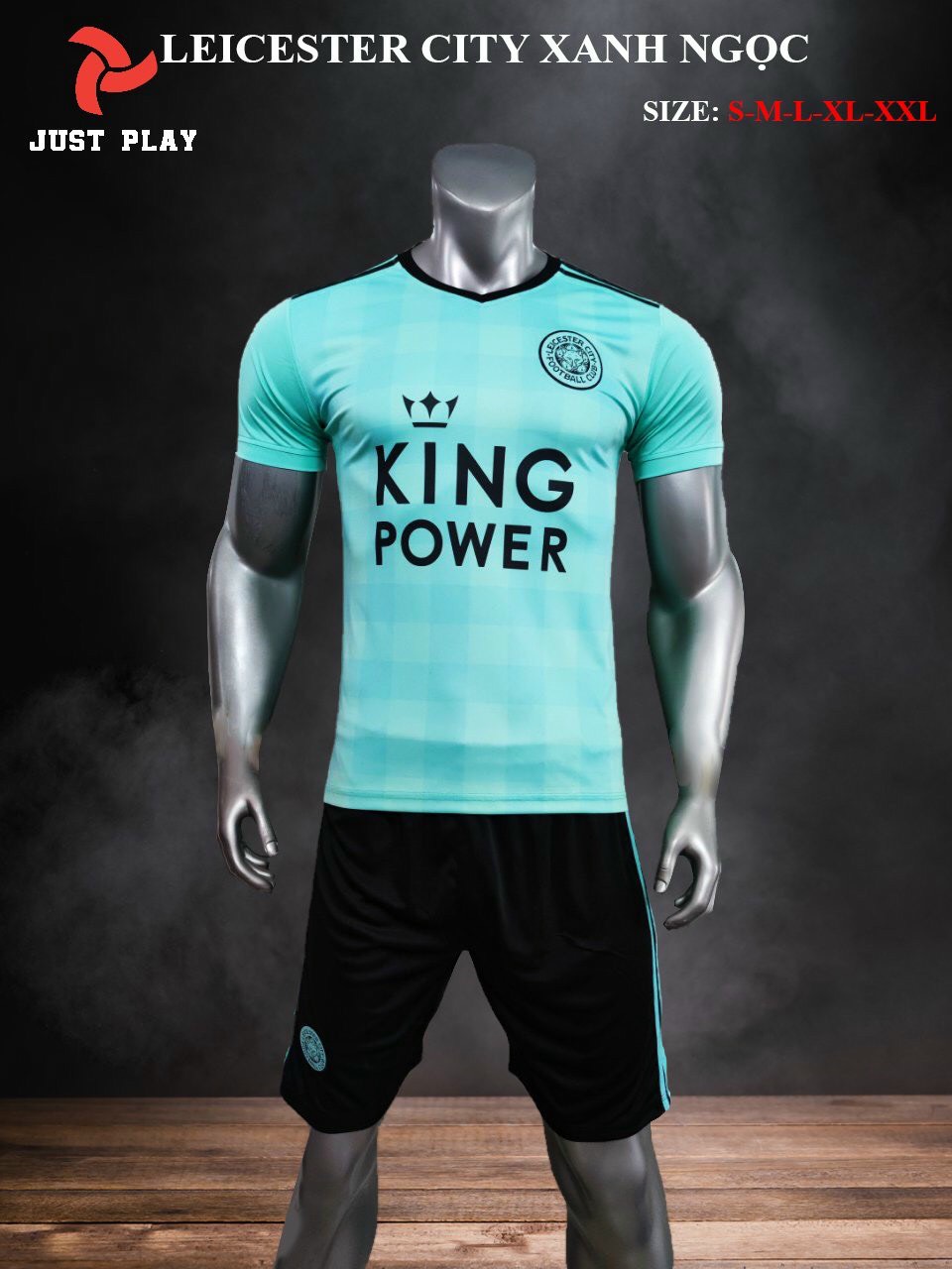 Bộ quần áo đá banh LEICESTER CITY Xanh Ngọc 2022