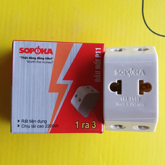 Ổ chia điện 3 lỗ SOPOKA P11