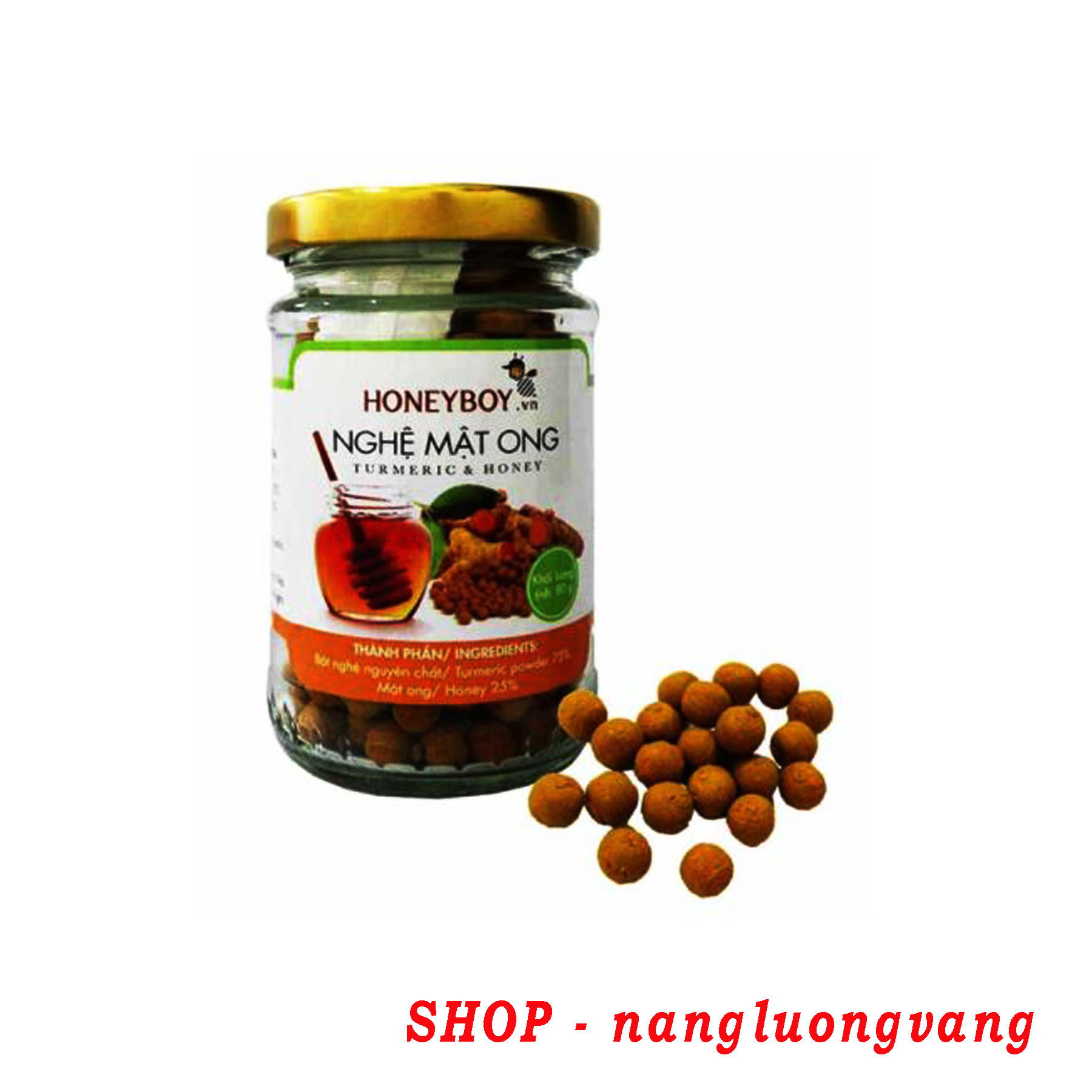 Viên nghệ mật ong honeyboy - shop nangluongvang