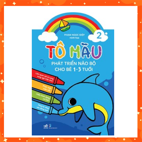 Sách tô màu phát triển trí não cho bé từ 1 -3 tuổi tập 3 sách phát triển tư duy cho bé