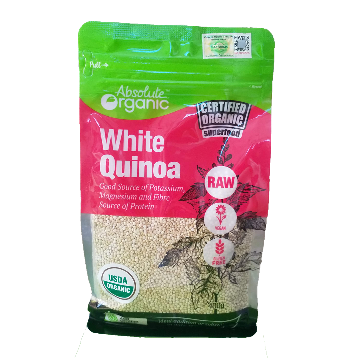 Hạt diêm mạch Quinoa Absolute Organic 400gr SuTo Shop
