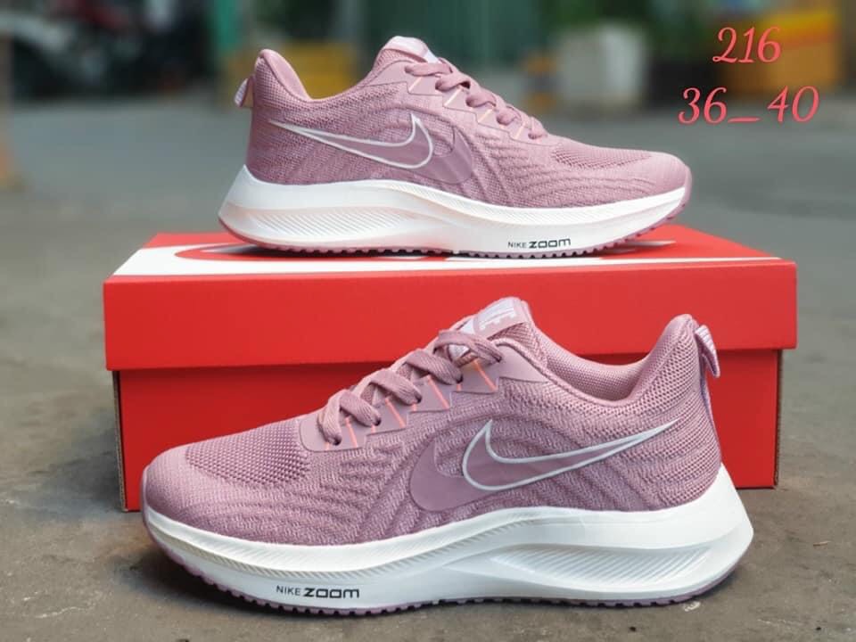 giày sneaker nữ màu hồng nike zoom