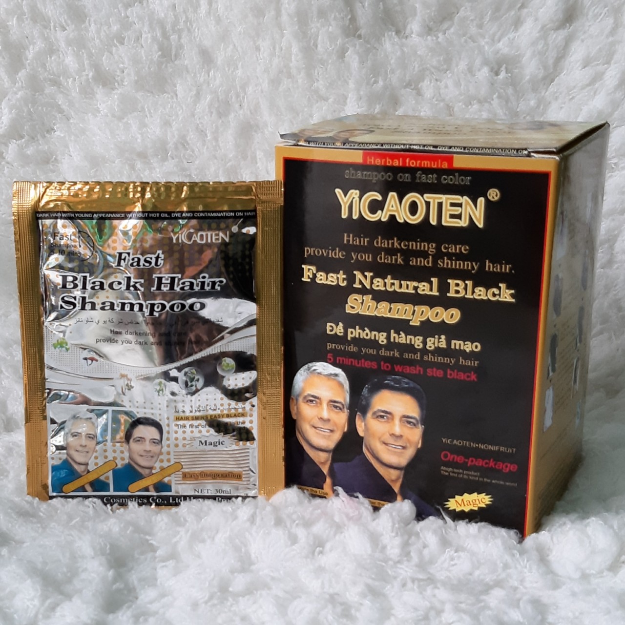 [HCM]COMBO 10 GÓI Dầu gội đen tóc YOSATEN