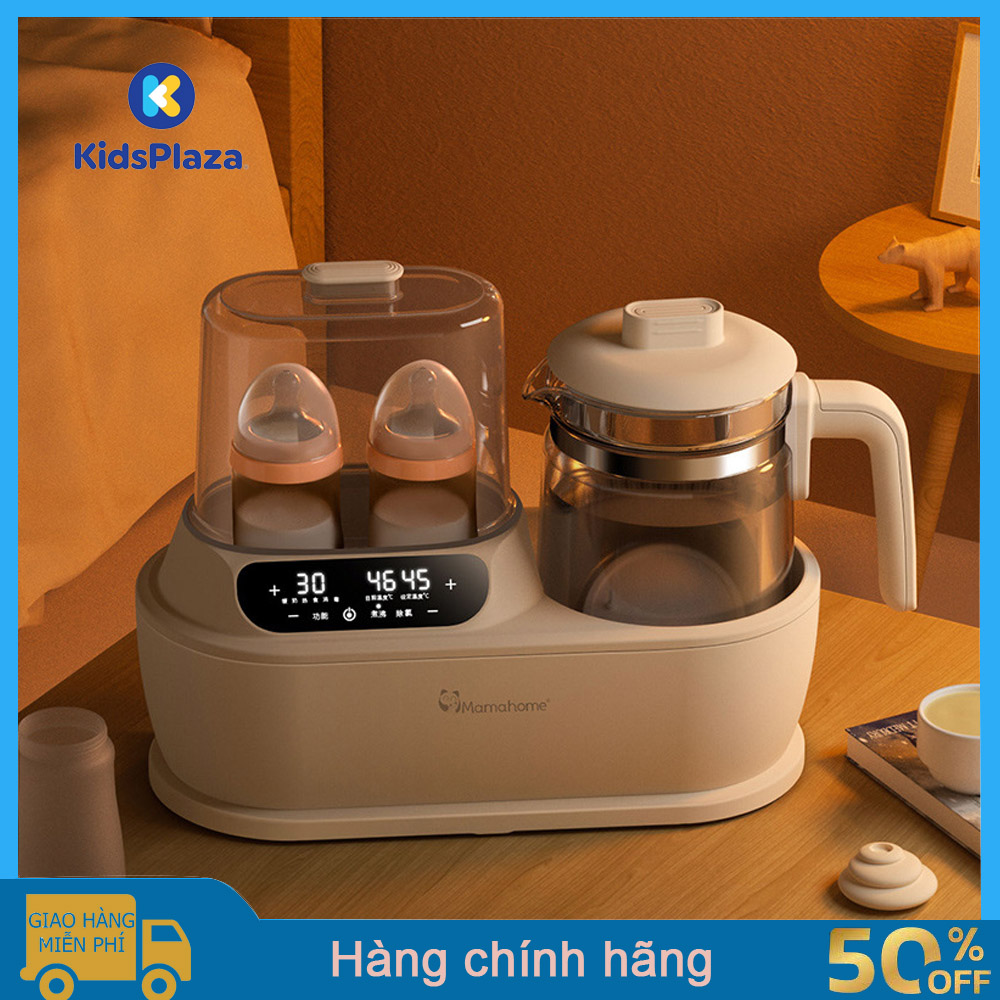 Máy hâm sữa đa năng giữ ấm bình sữa ủ sữa dành cho bé kèm ấm đun nước khử