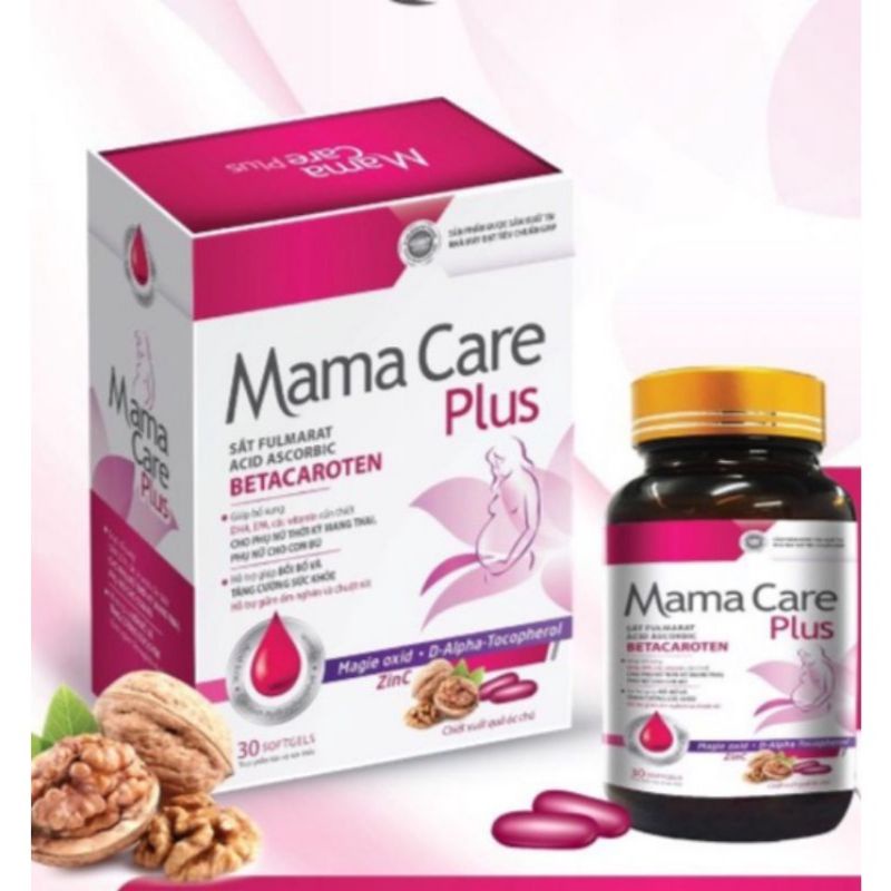 Viên uống sắt bổ bầu MAMA CARE PLUS ( hộp 30 viên)