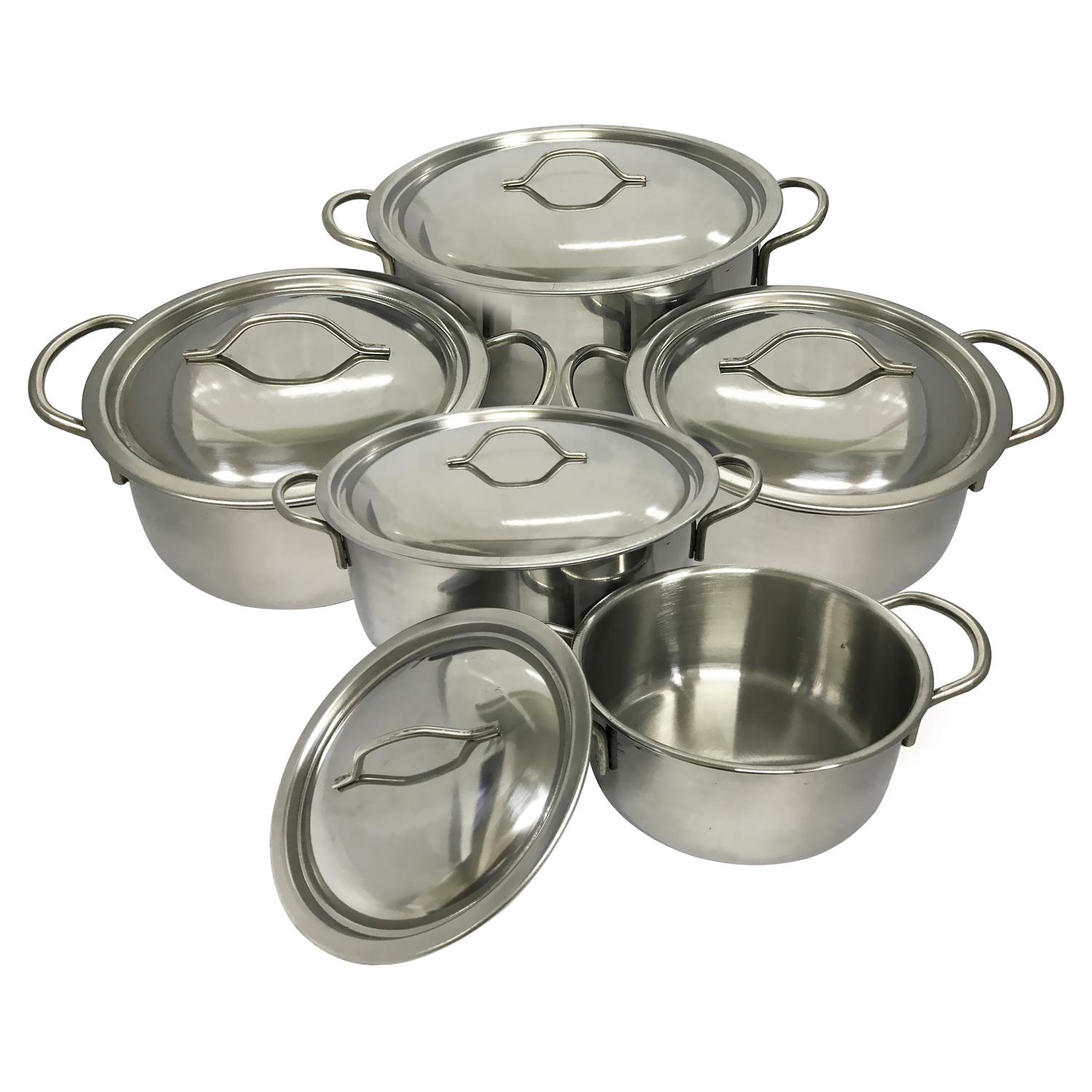 Bộ 5 nồi inox duxton dg-05md 16-18-20-22-24cm